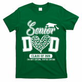 Senior Dad Class Of 2026 Senior Dada 26 Graduation Leopard T-Shirt - Green
