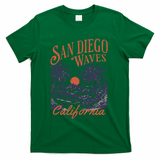 San Diego California Vintage Summer T-Shirt - Green