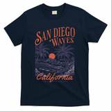 San Diego California Vintage Summer T-Shirt - Navy