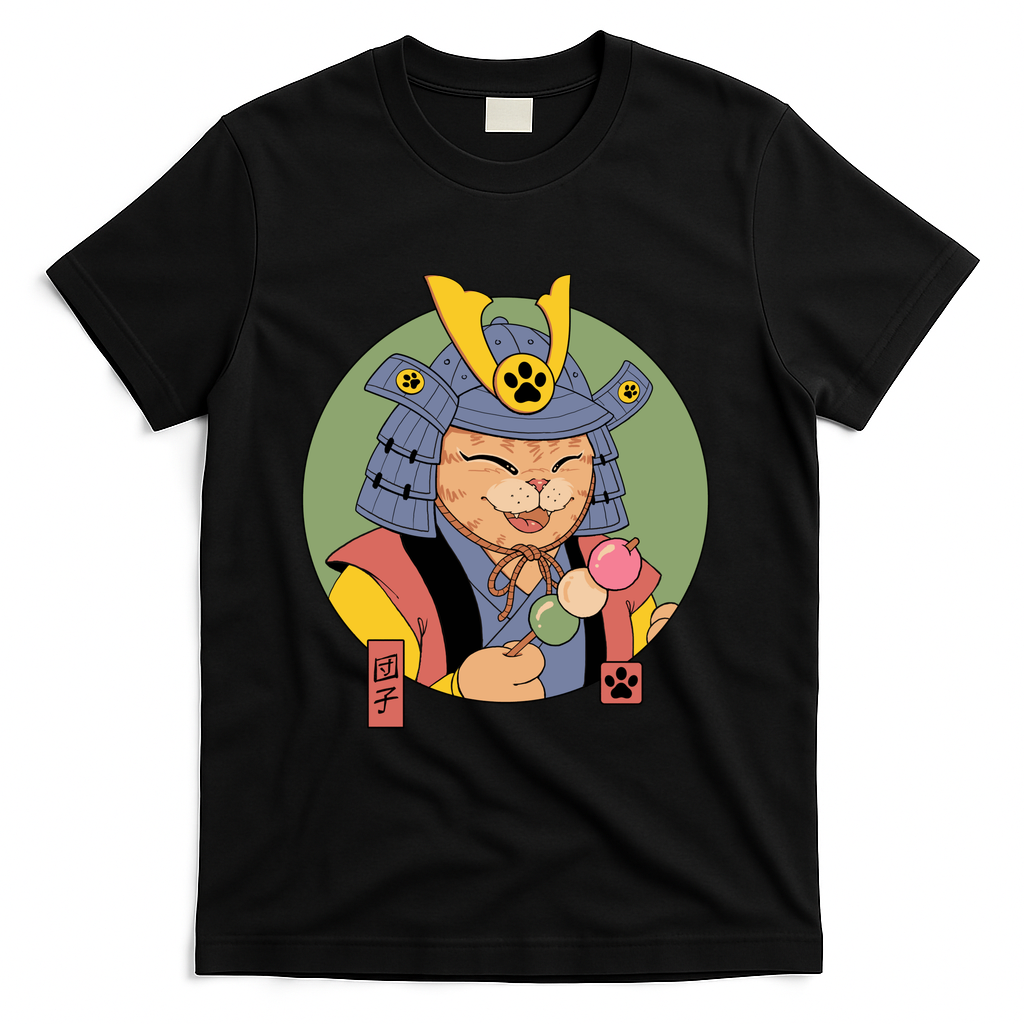 Samurai Dango Cat - Black
