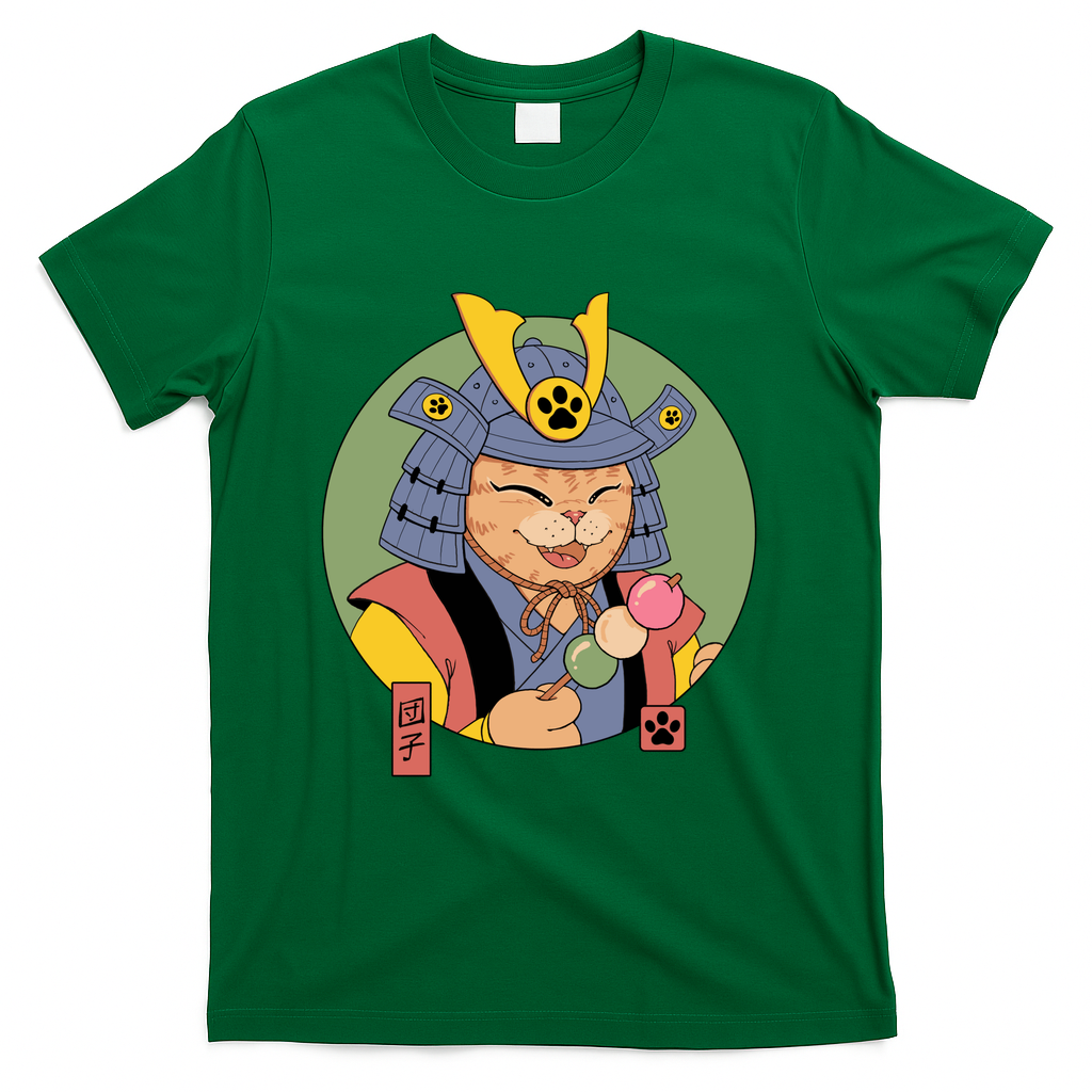 Samurai Dango Cat - Green