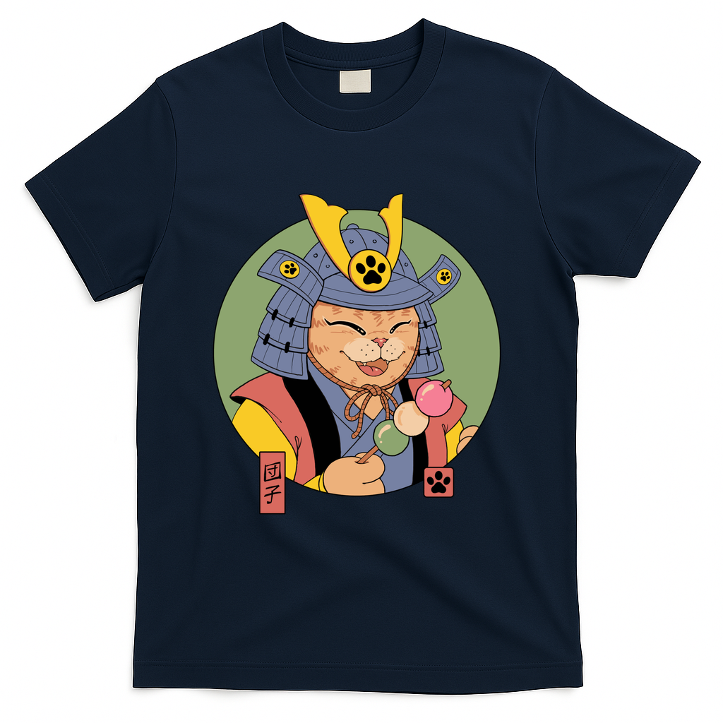 Samurai Dango Cat - Navy