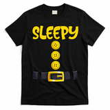 Sleepy Dwarf Halloween Costume Funny Gift Idea Sleepy Dwarf T-Shirt - Black