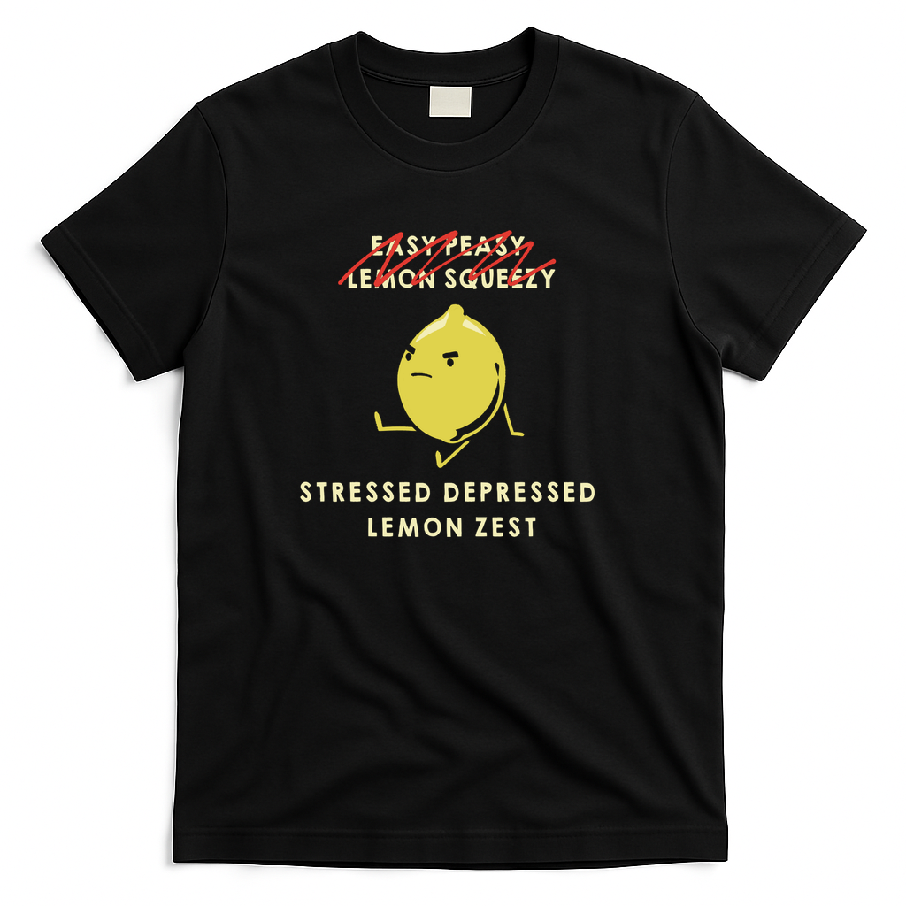 Stressed Depressed Lemon Zest by Tobe Fonseca - Black
