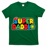 Super Daddio Retro Video Game Fathers Day Dad Gaming T-Shirt