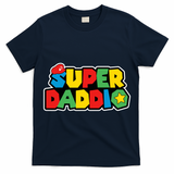 Super Daddio Retro Video Game Fathers Day Dad Gaming T-Shirt