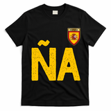 Spain España Human Flag Letter N And A T-Shirt - Black