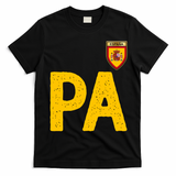 Spain España Human Flag Letter P And A T-Shirt - Black