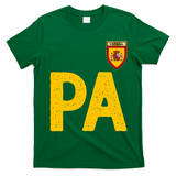 Spain España Human Flag Letter P And A T-Shirt - Irish Green