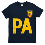 Spain España Human Flag Letter P And A T-Shirt - Navy Blue