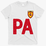 Spain España Human Flag Letter P And A T-Shirt - White