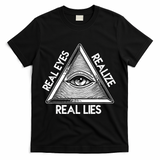 Seeing Eye Realize Real Lies Truth Awareness T-Shirt - Black