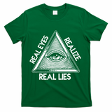 Seeing Eye Realize Real Lies Truth Awareness T-Shirt - Green