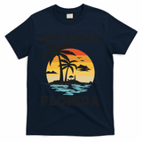 Sarasota Florida Beach Summer Vacation T-Shirt - Navy