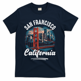 San Francisco California Souvenir Travel Gift T-Shirt - Navy