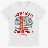 San Francisco California Souvenir Travel Gift T-Shirt - White
