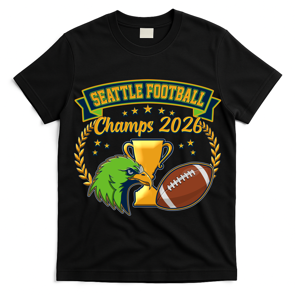 Seattle Football Champs 2026 T-Shirt