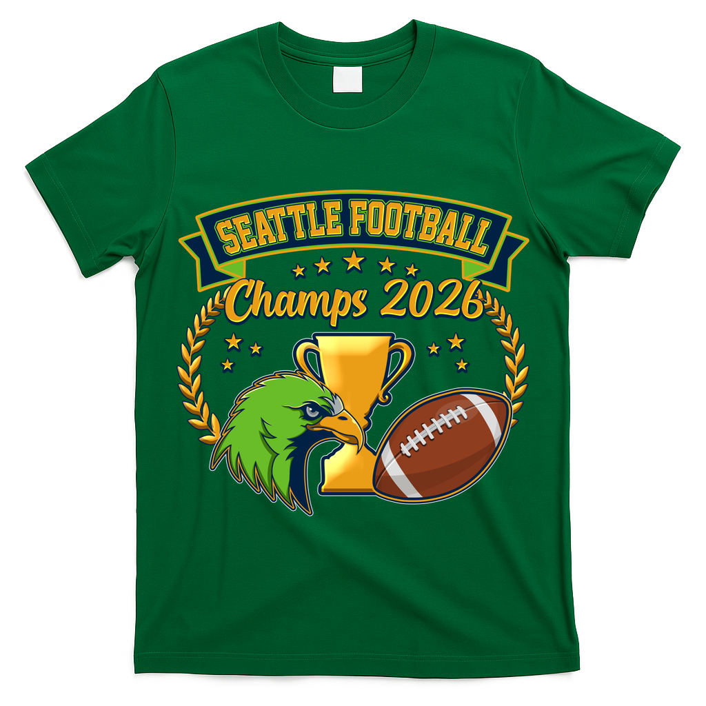 Seattle Football Champs 2026 T-Shirt