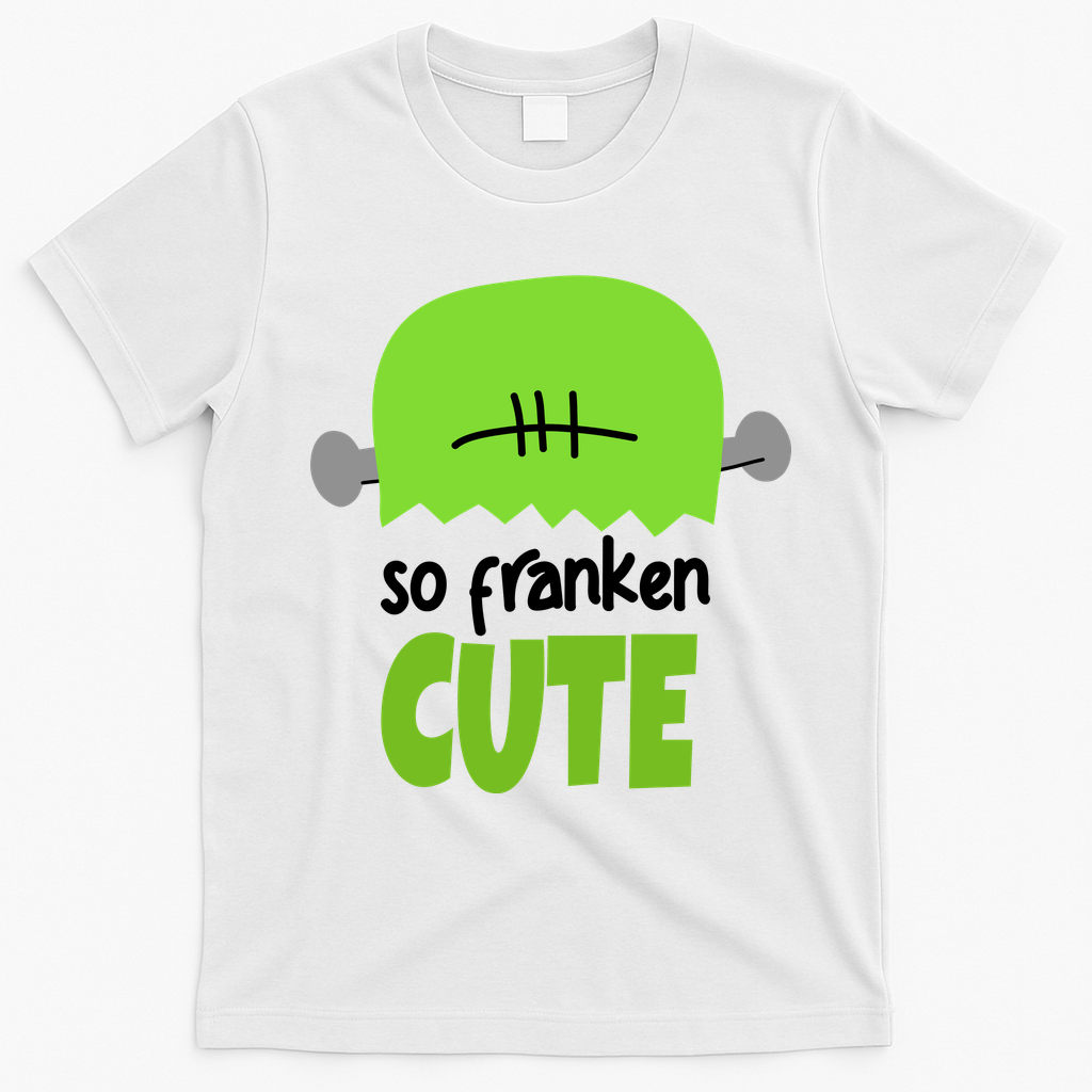 So Franken Cute Frankenstein Halloween T-Shirt - White