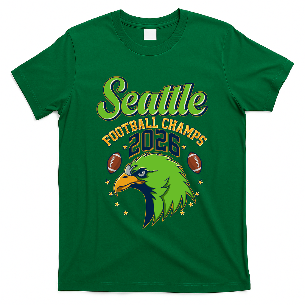 Seattle Football Champs 2026 T-Shirt