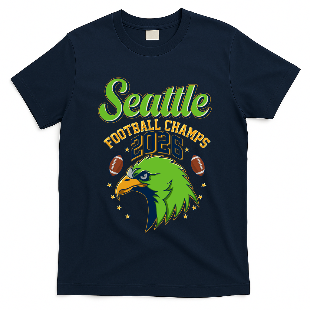 Seattle Football Champs 2026 T-Shirt