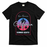 San Francisco California Summer Beach T-Shirt - Black