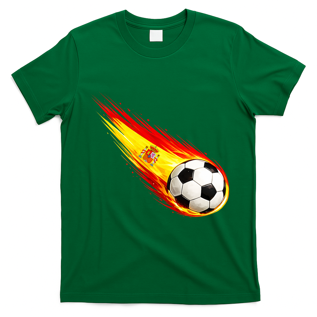 Spain Flag Pride Heritage Soccer Fan T-Shirt - Irish Green