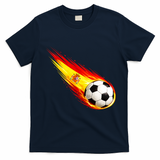 Spain Flag Pride Heritage Soccer Fan T-Shirt - Navy Blue