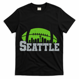 Seahawks Football Seattle Skyline T-Shirt
