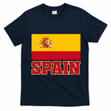 Spain Flag Spanish Soccer Fans T-Shirt - Navy Blue