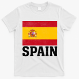 Spain Flag Spaniards And Travelers T-Shirt - White