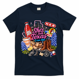 Shes From Texas I Can Tell State Pride T-Shirt - Navy