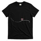 Subtle Fk Trump Morse Code Heart Antimaga Feminist Rights T-Shirt - Black