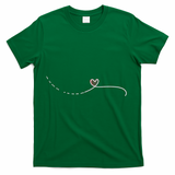 Subtle Fk Trump Morse Code Heart Antimaga Feminist Rights T-Shirt - Green