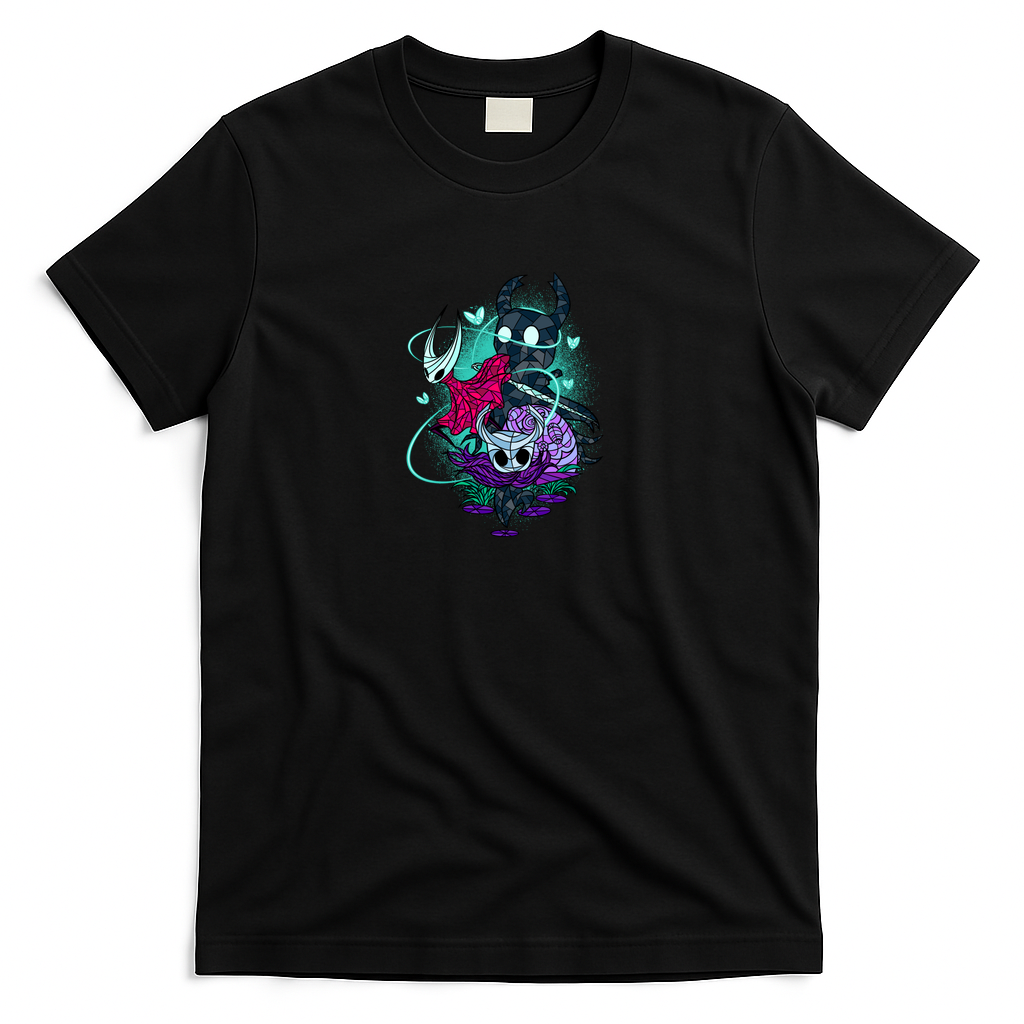 Stained Glass Bug Warriors Fantasy - Black