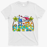 Summer Gnomes Beach T-Shirt - White