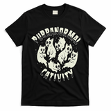 Spooky Ghost Cat Paranormal Funny Activity T-Shirt - Black