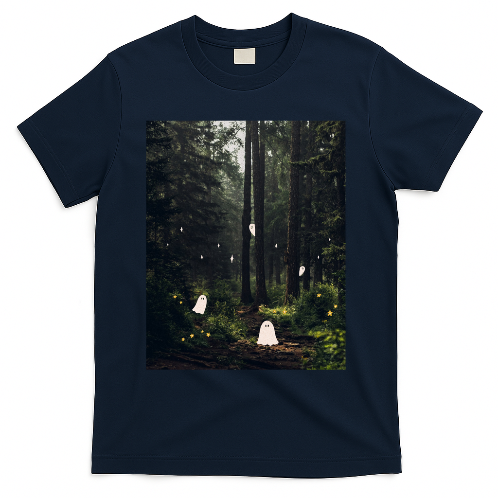 Spooky Ghost Collage - Navy