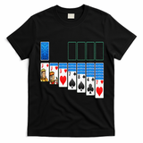 Solitaire Game Costume Board Games Halloween Costume Gift T-Shirt - Black