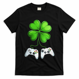 Shamrock Gaming Controllers St Patrick’S Day Fun Gift T-Shirt