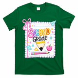 Second Grade Coquette Pencil First Day Of School T-Shirt - Irish Green