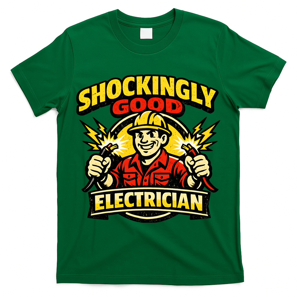 Shockingly Good Master Electrician Humor T-Shirt