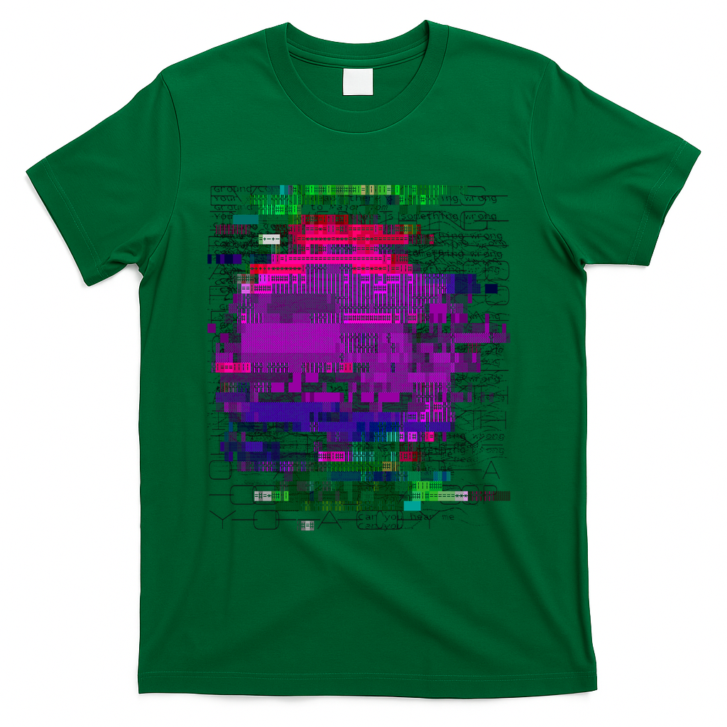 sunset glitch - Green