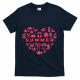 Summer Heart T-Shirt - Navy