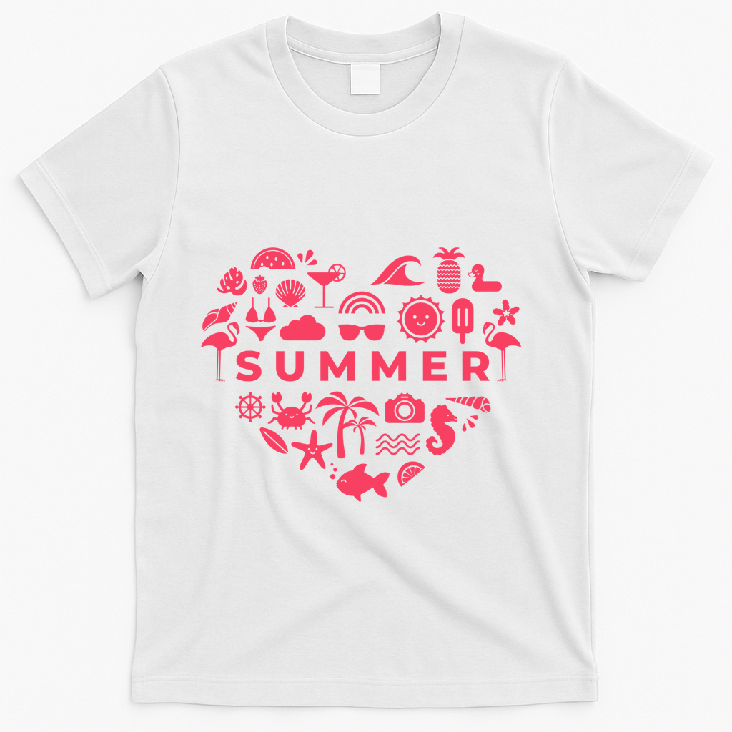 Summer Heart T-Shirt - White