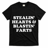 Stealin' Hearts And Blastin' Farts Funny Valentines Day T-Shirt