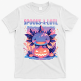 Spooks-A-Lotl Halloween Axolotl T-Shirt - White
