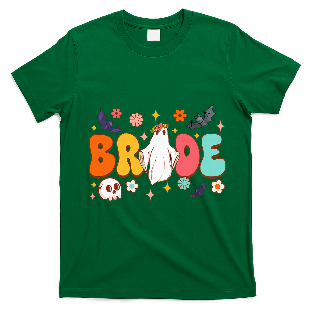 Spooky Halloween Bride To Be Bachelorette Party Matching T-Shirt - Irish Green