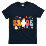 Spooky Halloween Bride To Be Bachelorette Party Matching T-Shirt - Navy Blue