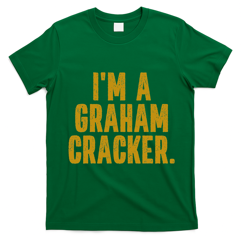 Smores Halloween Costume I'm A Graham Cracker Instant Lazy Halloween Costume Party T-Shirt - Irish Green